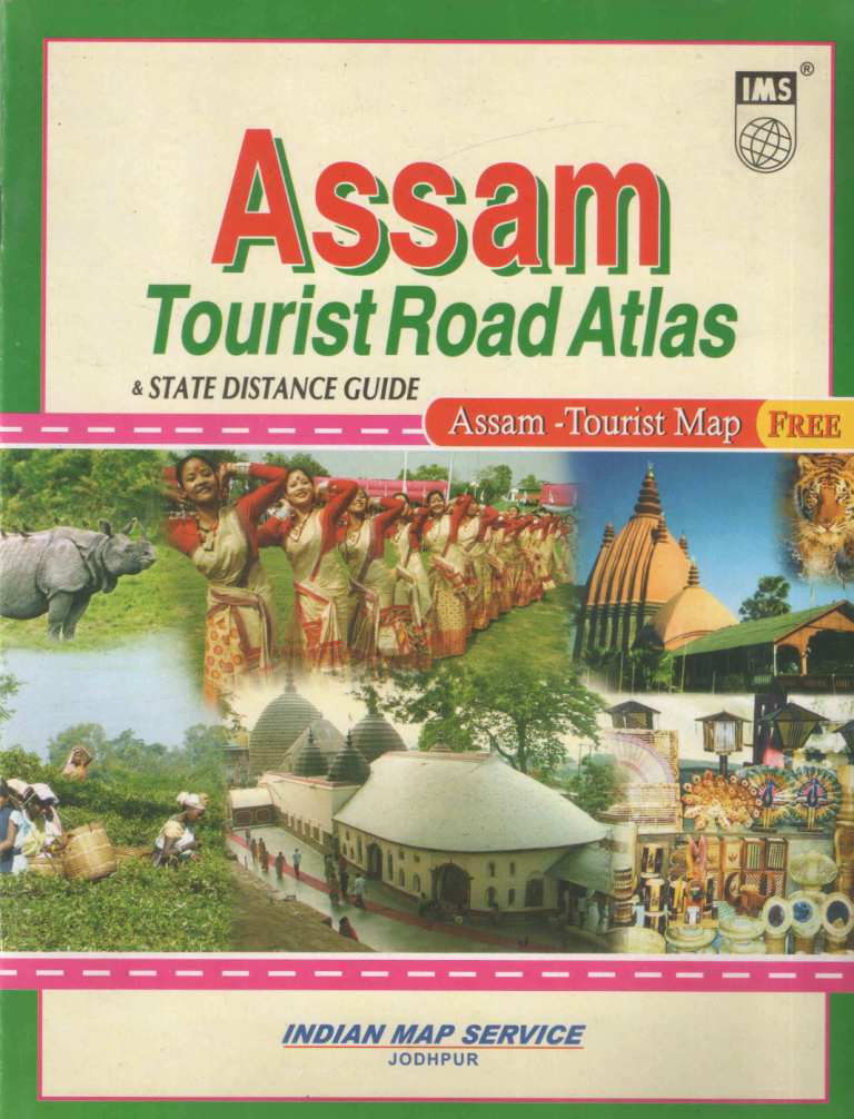 �Assam-Tourist-Road-Atlas-&-State-Distance-Guide-with-free-Map